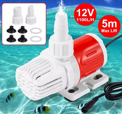 DC 12V 1100L/H Submersible Water Pump Fountain Fish Tank Garden Pond Aquarium UK • £16.89