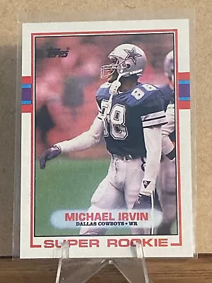 1989 Topps NFL Super Rookie Michael Irvin 383 • $1.25