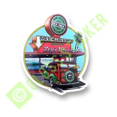 Mr Zogs Drive In Sex Wax Surf Sticker Vintage Woody 70s 80s  Decal Surfing • £2.20