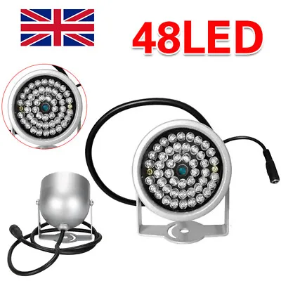 £8.99 • Buy 48-LED CCTV Illuminator IR Infrared Light Night Vision Lamp 75FT For CCTV Camera