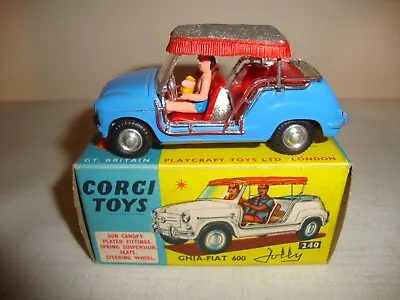 £185 • Buy CORGI 240 GHIA FIAT 600 JOLLY - NR MINT In Original BOX