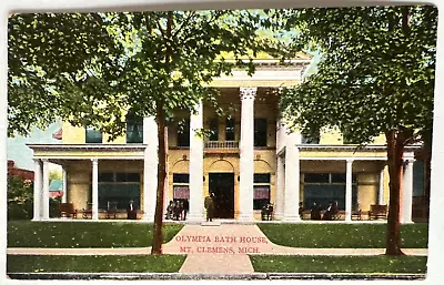 Antique Postcard Olympia Bath House Mt. Clemens Michigan A10 • $12.95