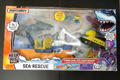 2007 Matchbox Mega Rig: Sea Rescue Set (Damaged Box; Please Read Description) • $73.95