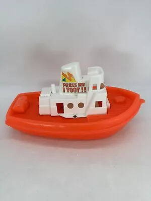 Vintage 1977 Empire Tuggsy-Tug Toot Float 16  Toy Boat Tarboro Blow Mold WORKS • $23.99