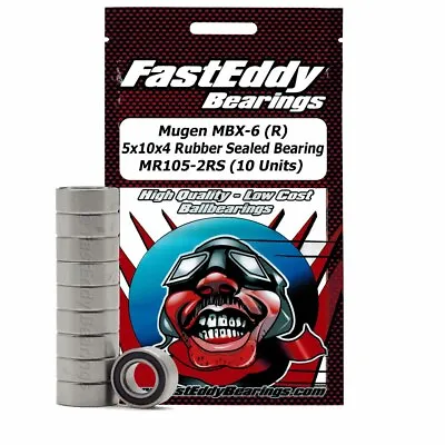 Mugen MBX-6 R 5x10x4 Sealed Bearing MR105-2RS 10 Units • $10.99