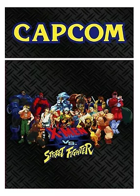 $34 • Buy Arcade1up X-men Vs SF Arcade Cabinet Kickplate J-Panel Graphics Decals Stickers