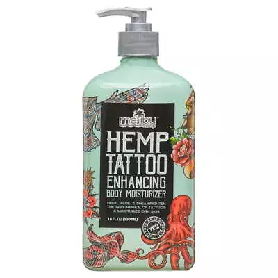 Malibu Tan Hemp Tattoo Enhancing Body Moisturizer 18 Fl Oz For All Dry Skin • $8.50