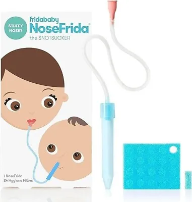 Baby Nasal Aspirator Nosefrida The Snotsucker With 20 Extra Hygiene Filters • £7.99