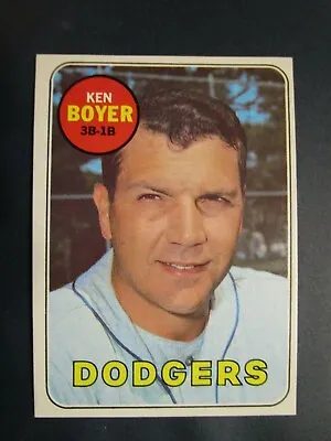 1969 Topps #379 Ken Boyer / L.A. Dodgers / Clean / Set Break • $4.99