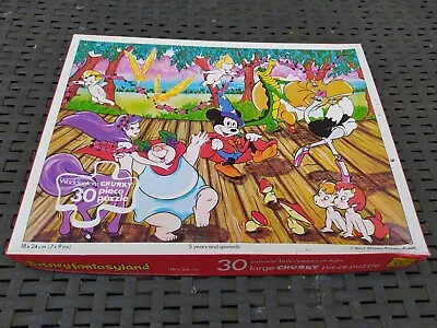 Disney Fantasia Jigsaw Waddingtons 30 Piece Chunky Disneyfantasyland 78 Puzzle • $10.69