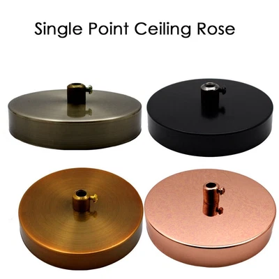 £5.68 • Buy SINGLE POINT DROP OUTLET CEILING ROSE Perfect For Fabric Flex Cable