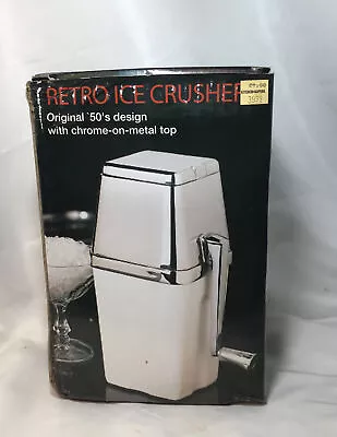 Metrokane Deco Chrome Manual Hand Crank Ice Crusher • $25