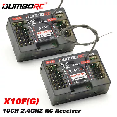 DUMBORC X10F X10FG 10CH 2.4G RC Receiver For X10P-350 Transmitter RC Car Boat • $18.14