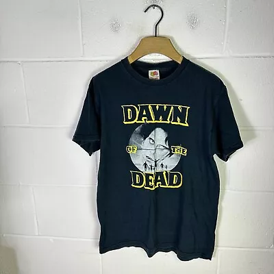 Vintage Dawn Of The Dead Shirt Mens Medium Black Zombie Movie 2004 Horror Retro • £38.95