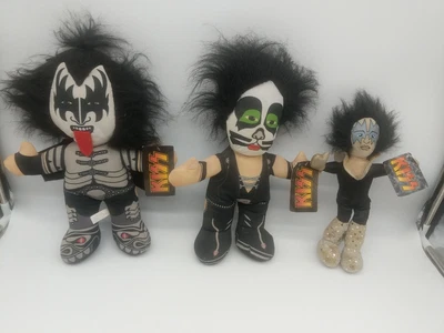 £44.50 • Buy KISS Gene Simmons The Demon Plush, Peter Chris & Ace Frehley 2014 Toy Factory