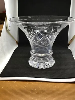 £7.95 • Buy Beautiful Vintage Cut Crystal Decorative Vase Wide Top Height 14.5cm
