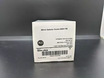 Allen Bradley 800H-JR2A 3 Position Selector Switch White Std Knob Maint • $54