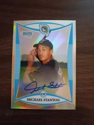 Michael Stanton 2008 Bowman Chrome Refractor Rookie Card #425/500 • $400