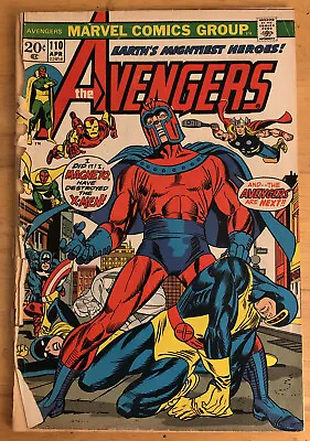 $57.32 • Buy Avengers 110 Englehart Story Dinosaurs Magneto X-Men Return Of Quicksilver; Poor
