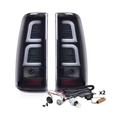 LED Tube Tail Lights Brake Lamps Smoke Fit For 99-06 Chevy Silverado GMC Sierra • $79.90