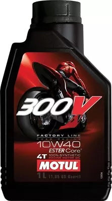 Motul 104118 300v 4T Competition Synthetic Oil 10W40 Liter • $24.99