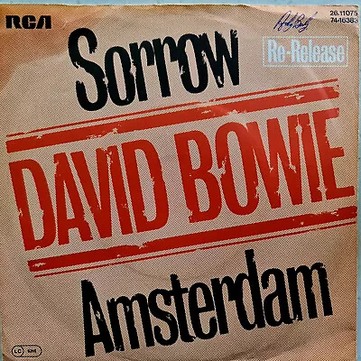 David Bowie - Sorrow / Amsterdam - 1981 German Reissue 7  P/S • £14.99