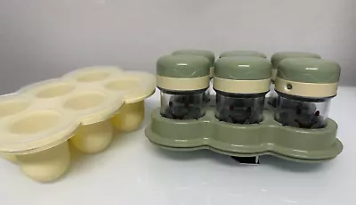 Magic Bullet Baby Bullet Blender Food Storage Jars And Freezer Mold W Lids • $13.99