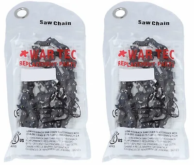£17 • Buy WAR TEC 16  Chainsaw Chain Pack Of 2 Fits Some POWER DEVIL Chainsaws