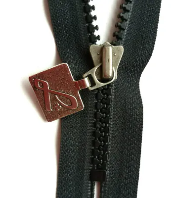 Zipper BLACK Indivisible Plastic Cramp Chain Vislon Size 5 YKK 30cm • £3.52