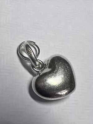 Pretty Links Of London Heart Sterling Silver Charm Hallmarked • £0.99