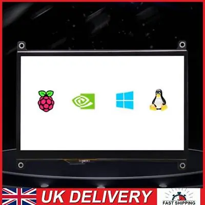 7 Inch IPS Touch Screen LCD Display Convenient Portable Display For Raspberry Pi • £41.29