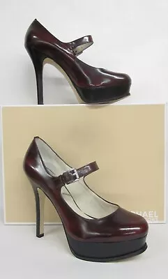 Michael Kors Eboni Bordeaux Maryjane Platform Pump - Size 8.5 • $144.99