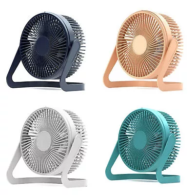 Portable USB Powered Desk Table Fan Cooling Fan Air Cooler 1/2 Speed Strong Wind • £5.95