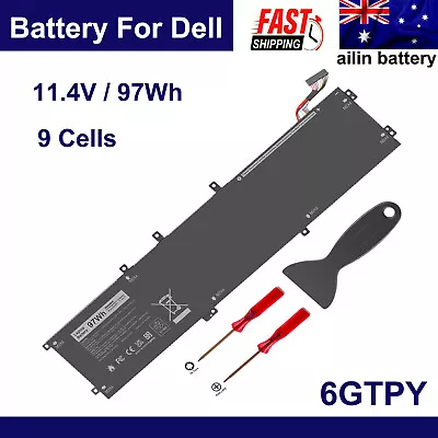 6GTPY Battery For Dell XPS 15 9560 9570 7590 Precision 5510 M5510 5520 P56F 97Wh • $55.99