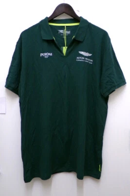 £9.50 • Buy ASTON MARTIN PELMARK Green F1 Formula One Mens Collared Polo Shirt XL - CG H73