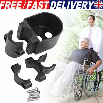 Wheelchair Walking Stick Holder Wheelchair Walking Stick Rack Crutch Bracket UK • £9.96