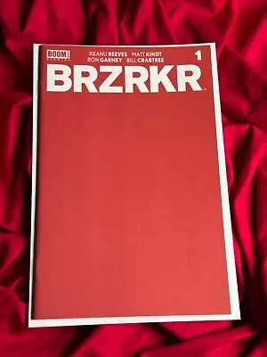 Brzrkr #1~Red Blank Variant~Keanu Reeves Garney Kindt Story Art~NM • $0.85