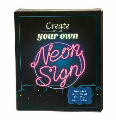 Neon Sign Make Your Own Home Decor Creative Wall Light Lamp • £12.95