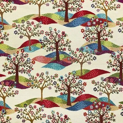 £2.95 • Buy Tree Of Life Tapestry Fabric, Upholstery, Soft Furnishings, Curtains, Cushions