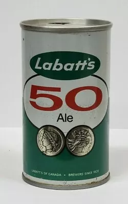 Labatt's Ale 12 Oz. Punch Top Straight Steel Beer Can (Canada) • $2.50