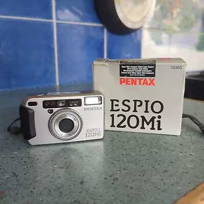 Pentax Espio 120Mi 35mm Compact Film Camera 38-120mm F/4.8-12.5 Zoom Lens. • £45