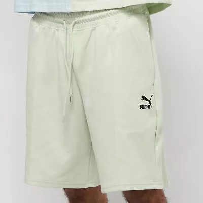 Men's Puma Green Lily Classics Pintuck Shorts (533062 82) • $24.95