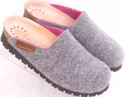 Mobils By Mephisto Nature Is Future Thea Gray Wool Slippers Shoes EU 35 Womens 4 • $69.98