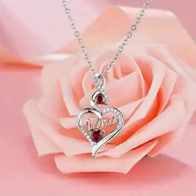 Cute  Nana  Heart Shape Rhinestone Pendant Necklace • $9.88