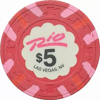 Rio Casino Las Vegas Nevada $5 Chip 1989 • $19.99