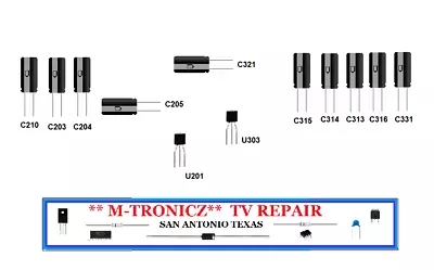 Vizio  M70-d3 Power Supply 09-70car0c0-00  1p-1161800-1010   Repair Kit • $16.99