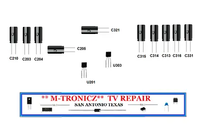 Vizio M80-d3  Power Supply  Repair Kit     09-80cas070-00  1p-1161800-1010 • $16.99