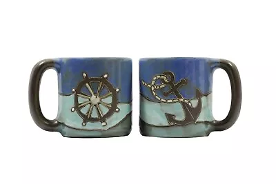 Mara Stoneware Mug - Anchors Away  - 16 Oz   (610C6)  • $22.95