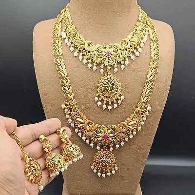 Indian Bollywood Bridal Choker Necklace Sets Gold Plated Fashion Wedding Jewelry • $26.99