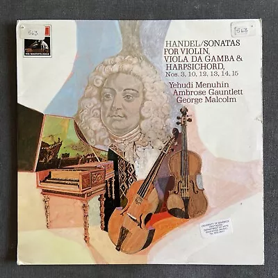 £10 • Buy EMI LP ASD 2384 SEMI-CIRCLE: Handel - Violin Sonatas / Menuhin / Gauntlett Etc.